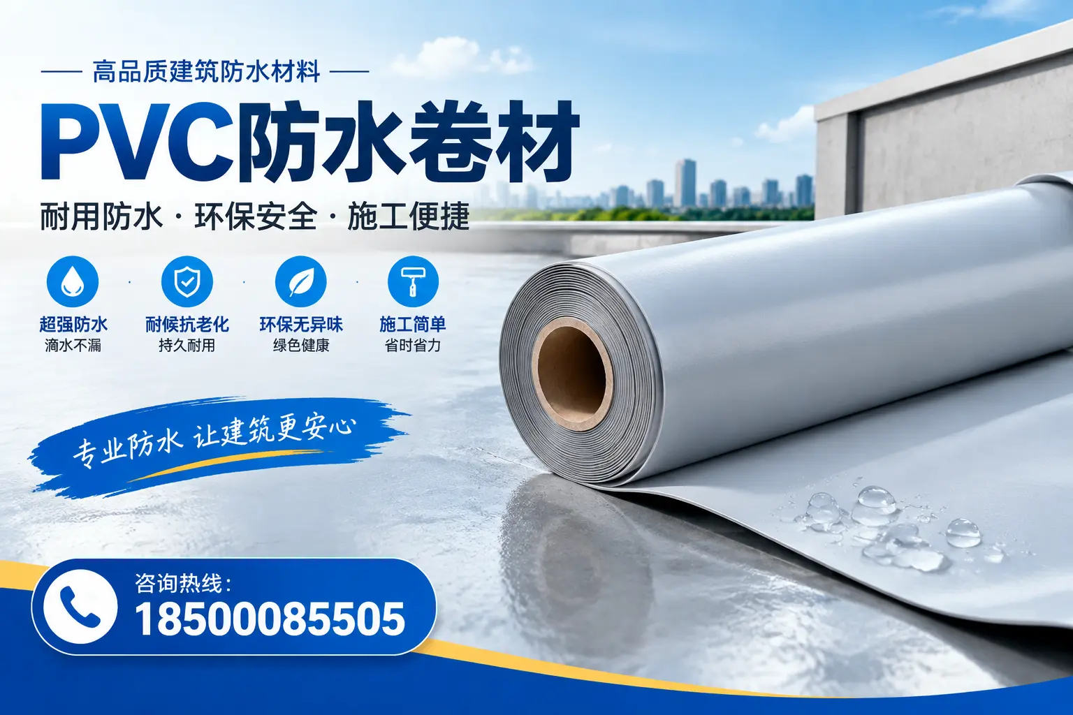 PVC防水卷材选型对比:如何做出明智选择?菏泽指南